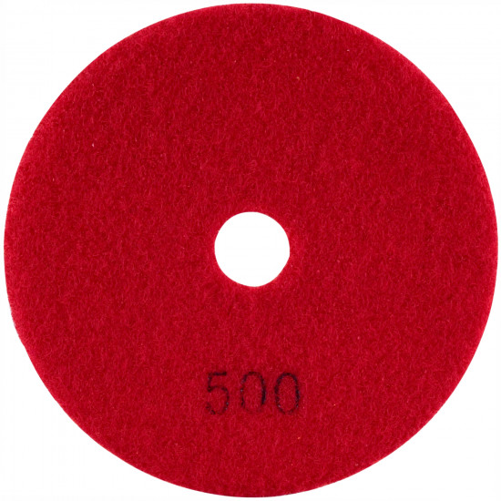 100mm Diamond Wet Polishing Pad 500 Grit Red 100mm Diamond Wet Polishing Pad 500 Grit Red