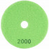 100mm Diamond Wet Polishing Pad 2000 Grit Lime Green