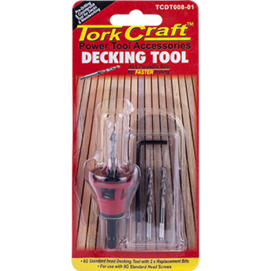Decking Tool 8g Std Head Pre-drill & Countersink Decking Tool 8g Std Head Pre-drill & Countersink