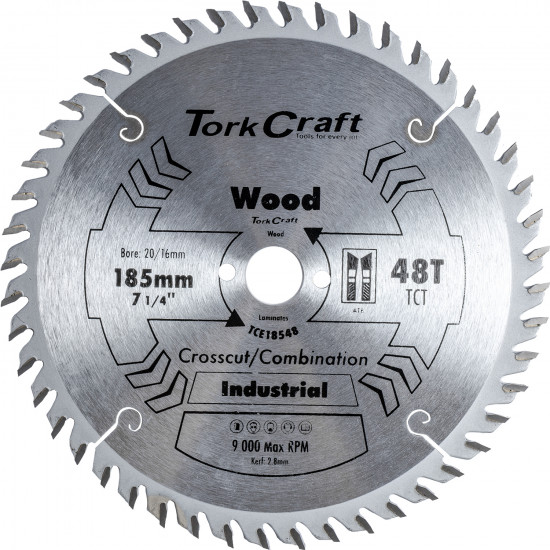 Blade Tct Euro Tip 185 X 48t 20/16mm Profesional Blade Tct Euro Tip 185 X 48t 20/16mm Profesional