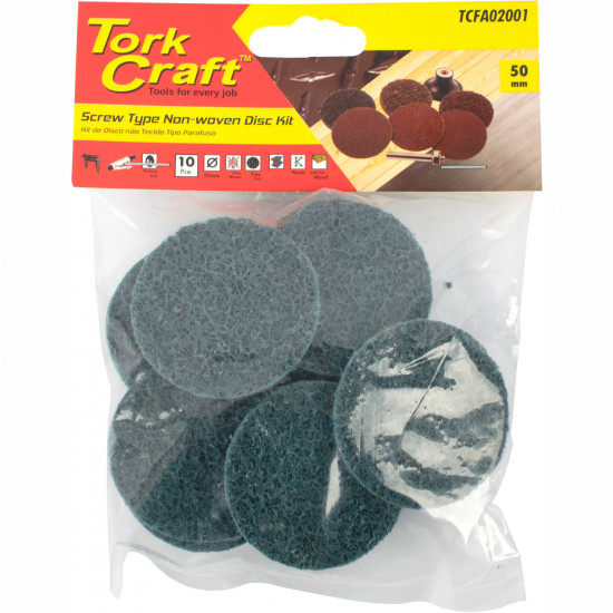 Non Woven Disc Screw Type 50mm 10pc Blue Fine For Surface Cond. Kit Non Woven Disc Screw Type 50mm 10pc Blue Fine For Surface Cond. Kit