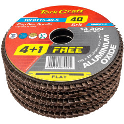 Flap S&ing Disc 115mm 40grit 4+1 Free A/o