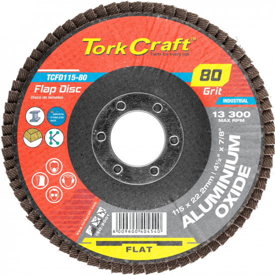 Flap Sanding Disc 115mm 80 Grit A/o Flap Sanding Disc 115mm 80 Grit A/o
