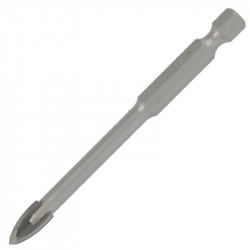 Glass & Tile Drill 10mm 4 Flute With Hex Shank