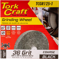 Grinding Wheel 125 X 20 X 32mm Bore Coarse 36g Black