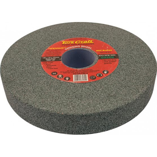 Grinding Wheel 150x25x32mm Bore Fine 60gr W/bushes For B/g Green Grinding Wheel 150x25x32mm Bore Fine 60gr W/bushes For B/g Green