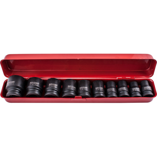 10pc 1/2' Drive Impact Socket Set (10.11.13.14.17.19.21.22.24.27) 10pc 1/2' Drive Impact Socket Set (10.11.13.14.17.19.21.22.24.27)