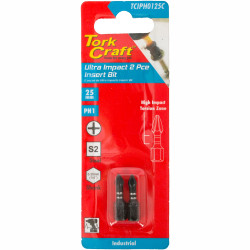Impact Phil.1 X 25mm Ins.bit 2/card Ph1