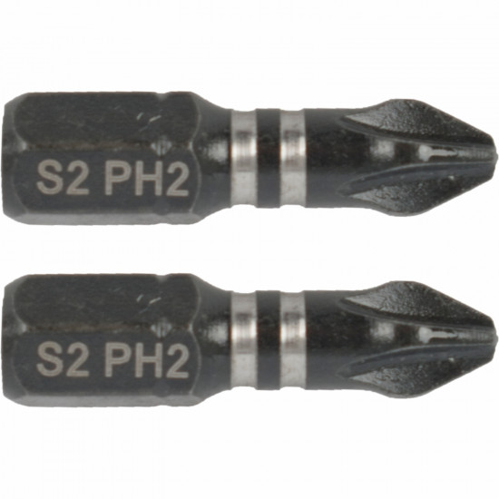 Impact Phil.2 X 25mm Ins.bit 2/card Ph2 Impact Phil.2 X 25mm Ins.bit 2/card Ph2