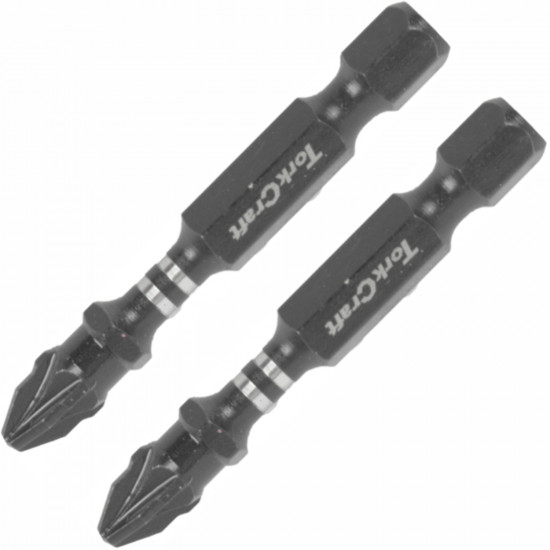 Impact Pozi.2 X 50mm Power Bit 2/card Pz2 Impact Pozi.2 X 50mm Power Bit 2/card Pz2