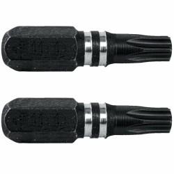 Torx Tx 4 Impact Insert Bit 25mm 2pc Carded