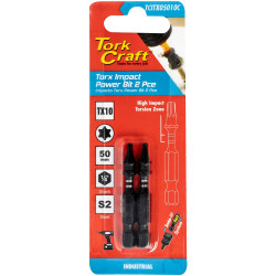 Torx Tx 10 Impact Power Bit 50mm 2pc Carded