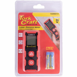 Laser Distance Meter 20m Single Measurement Incl 2 Aaa Batt