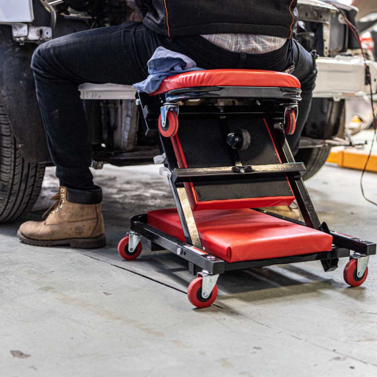 Mechanic Creeper/chair 2-in-1 Metal Frame Cushion 6 Wheel Mechanic Creeper/chair 2-in-1 Metal Frame Cushion 6 Wheel