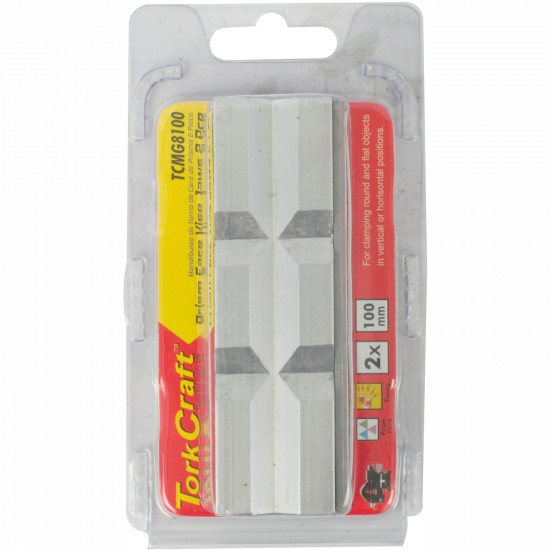 Vice Jaws Magnetic Alum. 100mm X 32mm 2pc Prism Face Vice Jaws Magnetic Alum. 100mm X 32mm 2pc Prism Face
