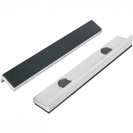 Vice Jaws Magnetic Alum. 200mm X 32mm 2pc Rubber Face Vice Jaws Magnetic Alum. 200mm X 32mm 2pc Rubber Face