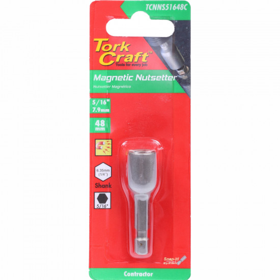 Magnetic Nutsetter 5/16 X 48mm Carded Magnetic Nutsetter 5/16 X 48mm Carded