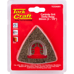 Quick Change Carbide Grit Delta Rasp 80mm(3-1/8')