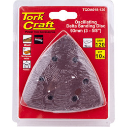 Oscillating S&paper A/o 93mm 10pc Delta Shape 120grit