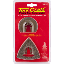 Quick Change Oscillating Carbide Grit Accessory Kit 2pc