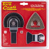 Quick Change Oscillating Tile Working Accessory Kit 4pc