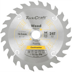 Blade Contractor 165 X 24t 20/16 Circular Saw Tct