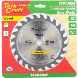 Blade Contractor 170 X 24t 20/16 Circular Saw Tct