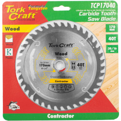 Blade Contractor 170 X 40t 20/16 Circular Saw Tct