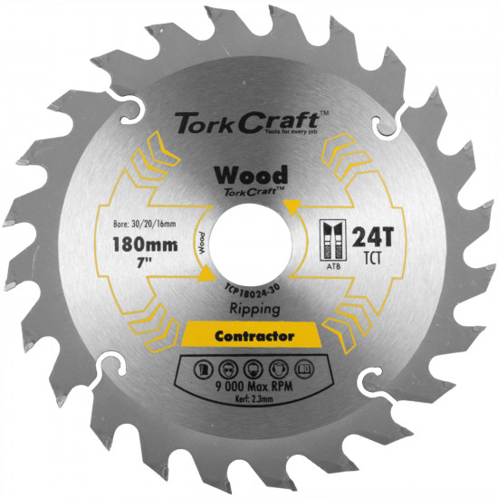 Blade Contractor 180 X 24t 30/20/16 Circular Saw Tct Blade Contractor 180 X 24t 30/20/16 Circular Saw Tct