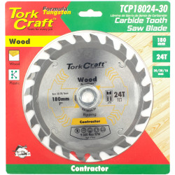 Blade Contractor 180 X 24t 30/20/16 Circular Saw Tct