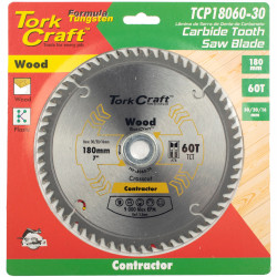 Blade Contractor 180 X 60t 30/20/16 Circular Saw Tct