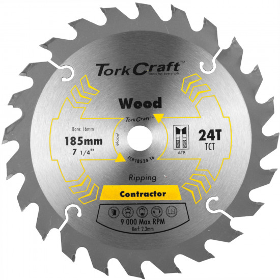 Blade Contractor 185 X 24t 16mm Circular Saw Tct Blade Contractor 185 X 24t 16mm Circular Saw Tct