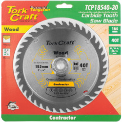 Blade Contractor 185 X 40t 30/20/16/1 Circular Saw Tct