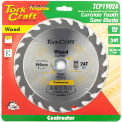Blade Contractor 190 X 24t 30/20/16 Circular Saw Tct