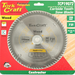Blade Contractor 190 X 72t 30/20/ Circular Saw Tct
