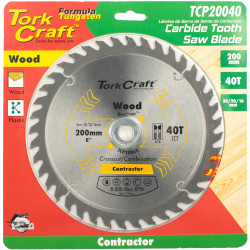 Blade Contractor 200 X 40t 30/1/20/16 Circular Saw Tct