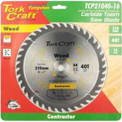 Blade Contractor 210 X 40t-16mm Circular Saw Tct