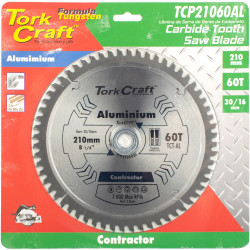 Blade Contactor Alum 210 X 60t 30/16 Circular Saw Tct