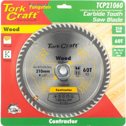 Blade Contractor 210 X 60t 30-1-20-16 Circular Saw Tct