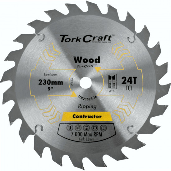 Blade Contractor 230 X 24t 16mm Circular Saw Tct Blade Contractor 230 X 24t 16mm Circular Saw Tct