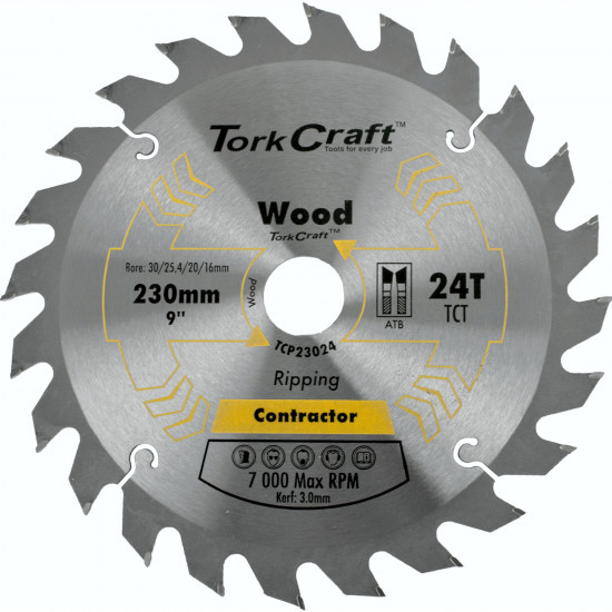 Blade Contractor 230x24t 30/1/2 Circular Saw Tct Blade Contractor 230x24t 30/1/2 Circular Saw Tct