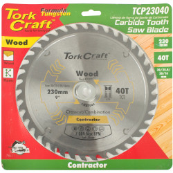 Blade Contractor 230 X 40t 30/1/20/16 Circular Saw Tct