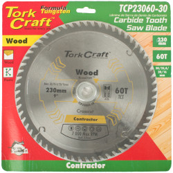 Blade Contractor 230 X 60t 30/1/20/16 Circular Saw Tct
