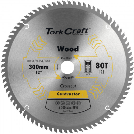 Blade Contractor 300 X 80t 30/1/20/16 Circular Saw Tct