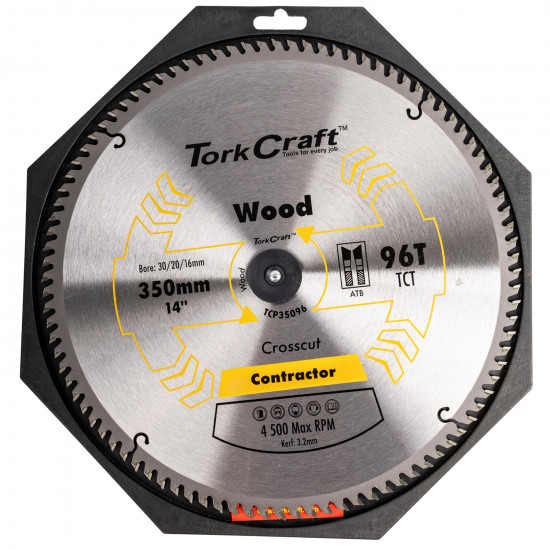 Blade Contractor 350 X 96t 30/1 Circular Saw Tct Blade Contractor 350 X 96t 30/1 Circular Saw Tct