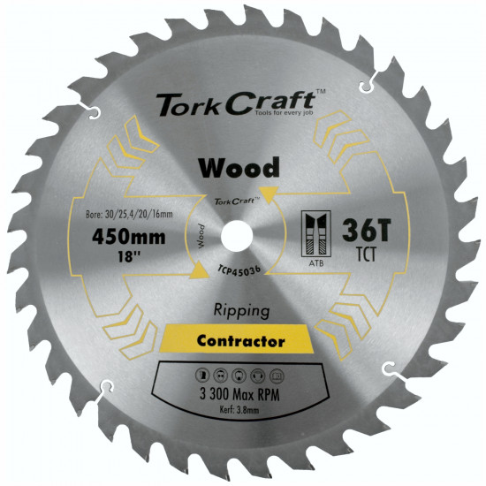 Blade Contractor 450 X 36t 30/1 Circular Saw Tct Blade Contractor 450 X 36t 30/1 Circular Saw Tct