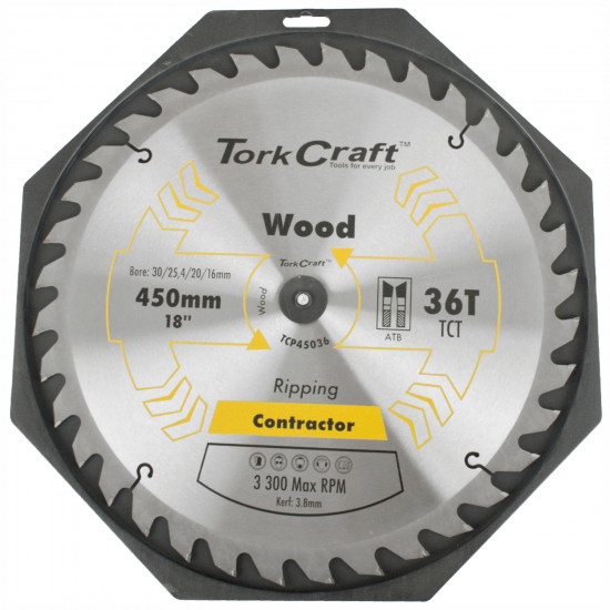 Blade Contractor 450 X 36t 30/1 Circular Saw Tct Blade Contractor 450 X 36t 30/1 Circular Saw Tct