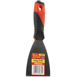 Putty Knife 75mm S/steel Blade Soft Grip Steel Cap