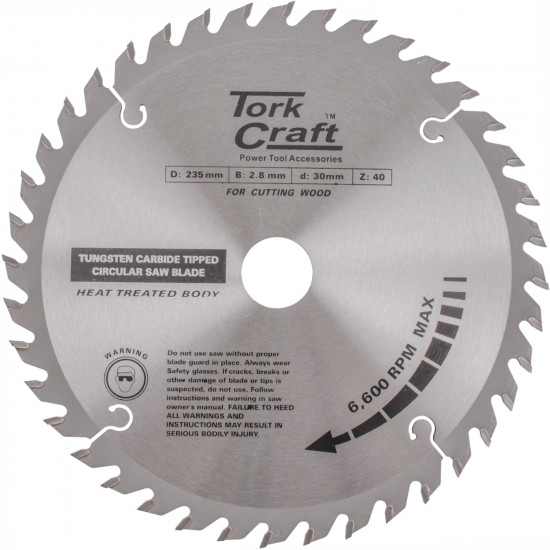 Blade Tct 235 X 40t 30/25/16 Atb Positive Profesional Industrial Blade Tct 235 X 40t 30/25/16 Atb Positive Profesional Industrial