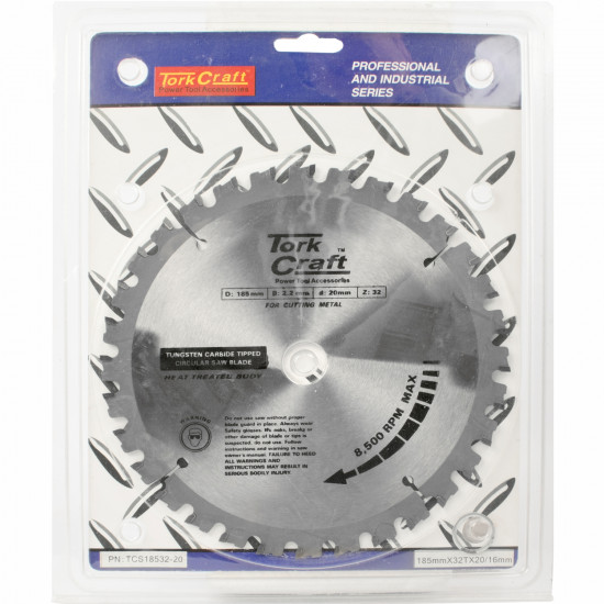 Tct Blade Steel Cutting. 185x32t 20/16 Tct Blade Steel Cutting. 185x32t 20/16